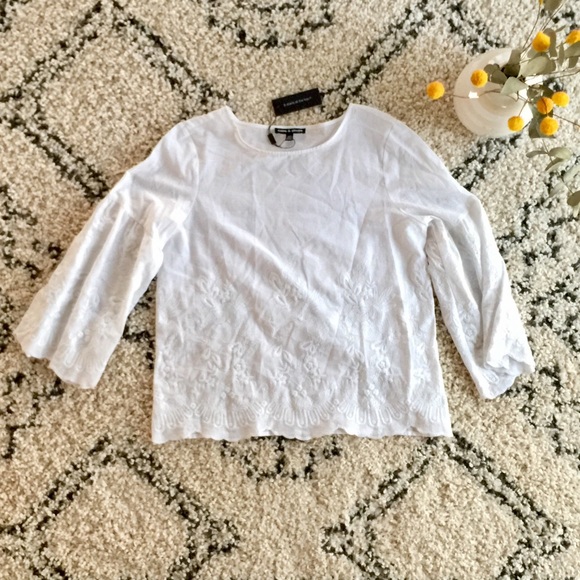 Stitched Linen Summer Top - Picture 5 of 7